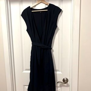 Banana Republic Navy Blue Wrap Dress